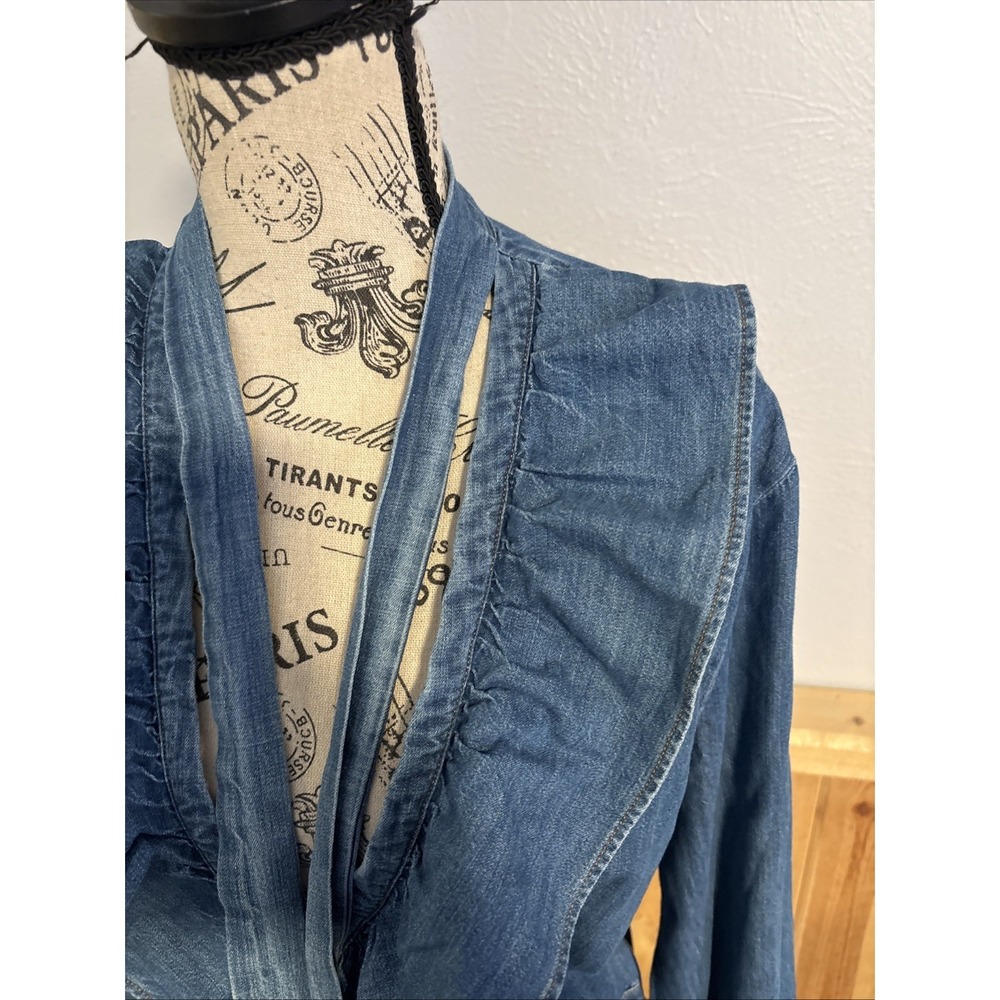 Designer Couture Collab Jacob Cohen Matthew Adam's Dolan Denim Maxi Dress Italy - Picture 2 of 13